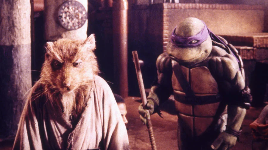 El maestro Splinter en Las Tortugas Ninja, 1990