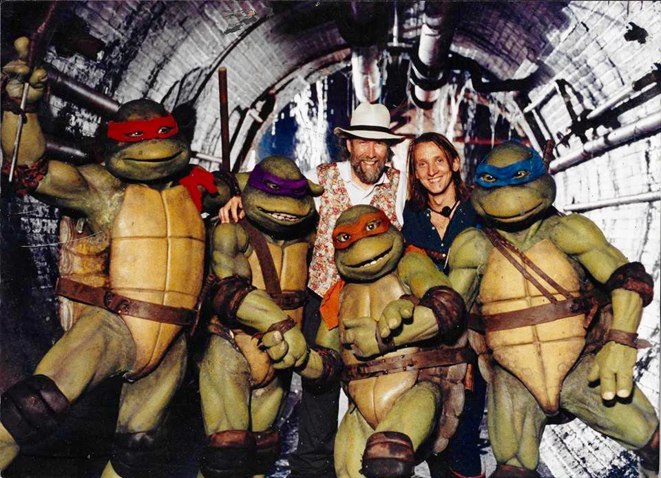 Jim Henson con Las Tortugas Ninja