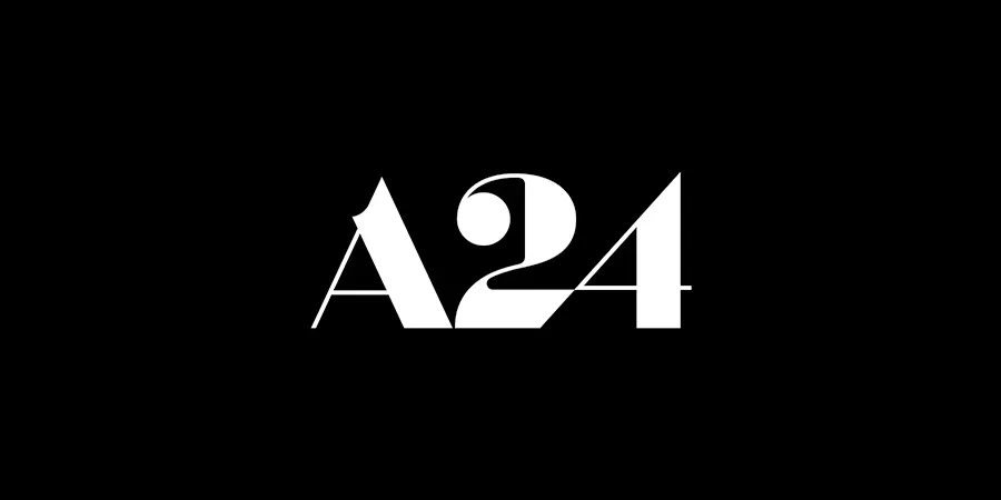 Logo de A24, productora de cine